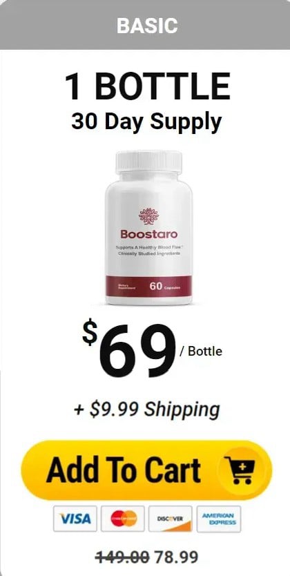 Boostaro 1  bottle price